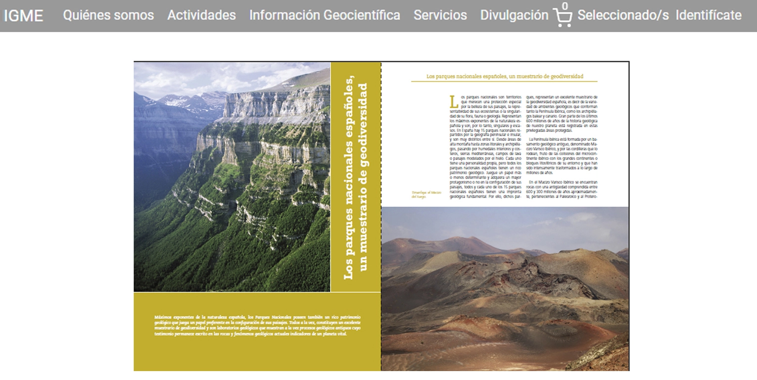 Libro Geología de los P. N. de España (©IGME/OAPN 2017)