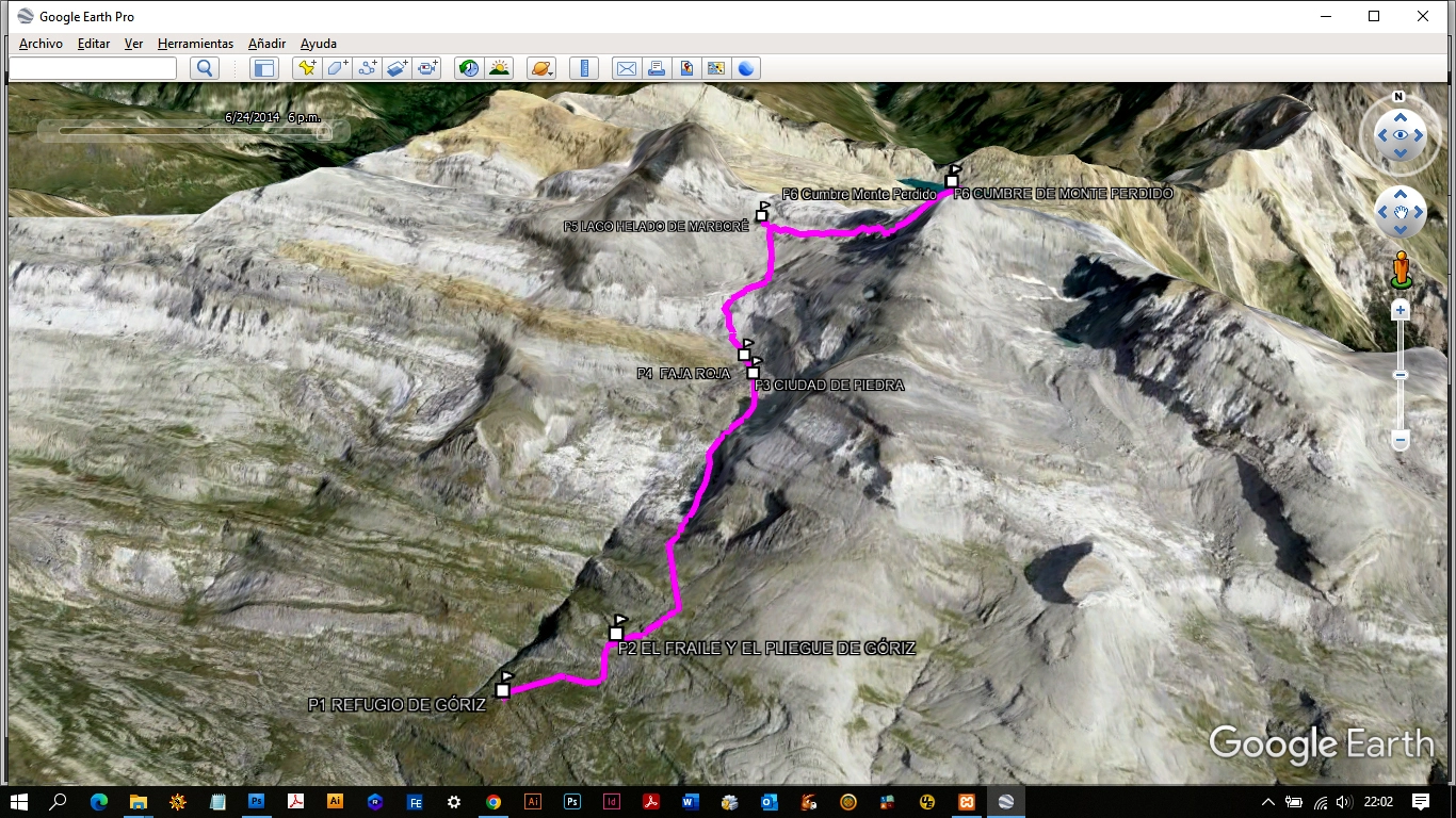 Google Earth - P.N Ordesa Ruta_02_Refugio de Goriz